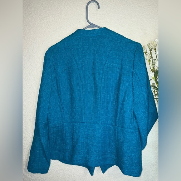 Alfani Women's Turquoise and Gold Hardware Jacket Size 8 - Picture 5 of 6